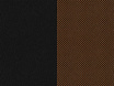 Кожа наппа, коричневый, черный